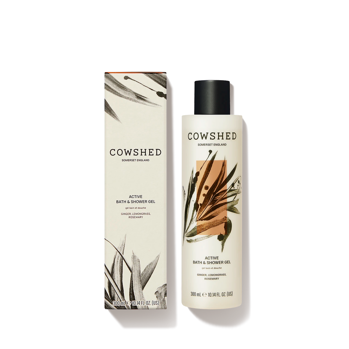 Active Bath & Shower Gel - Lemongrass, Ginger, Rosemary