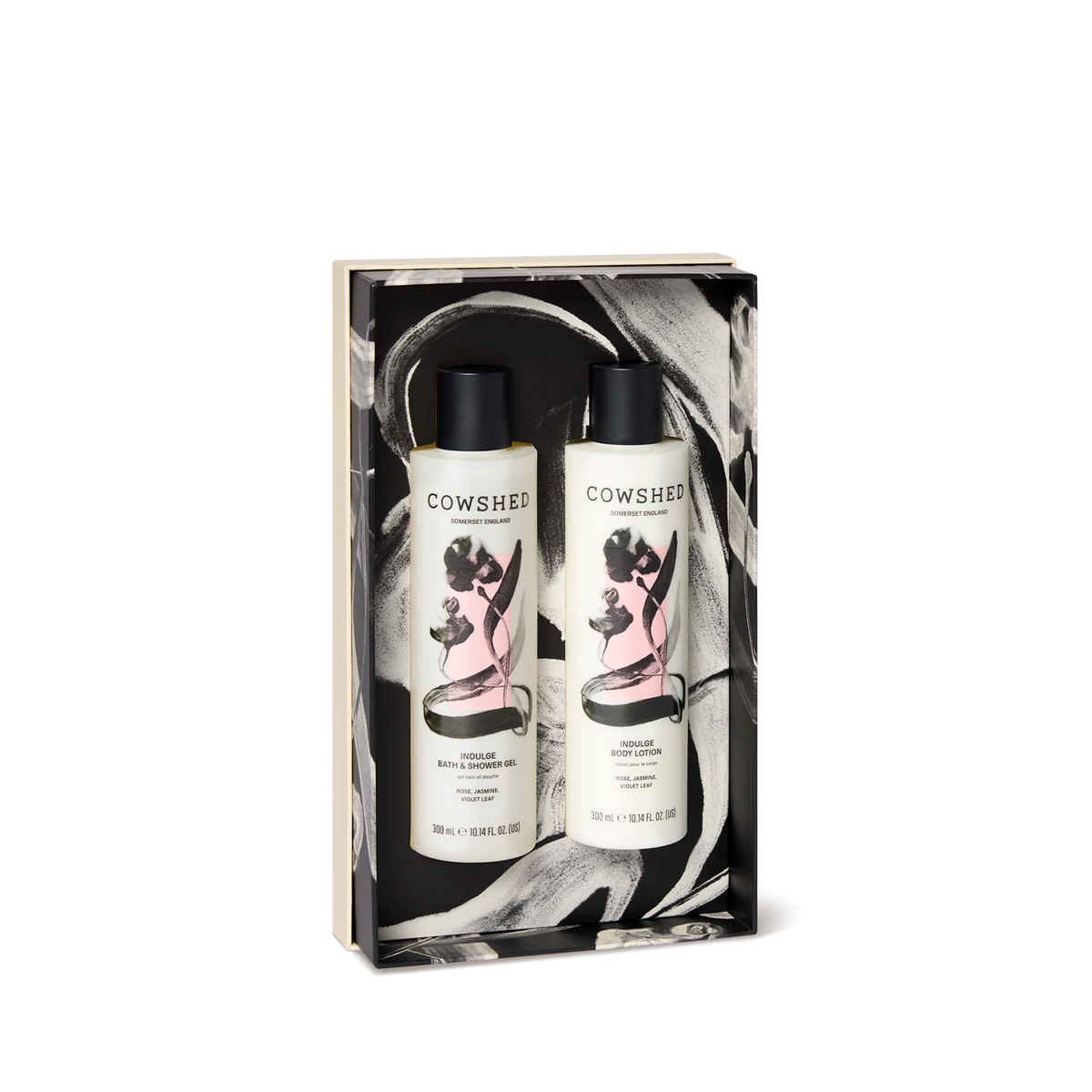 Indulge Bath & Body Gift Set - Rose, Jasmine, Violet Leaf