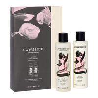 Cowshed rose scented bath & body set with packaging and two bottles