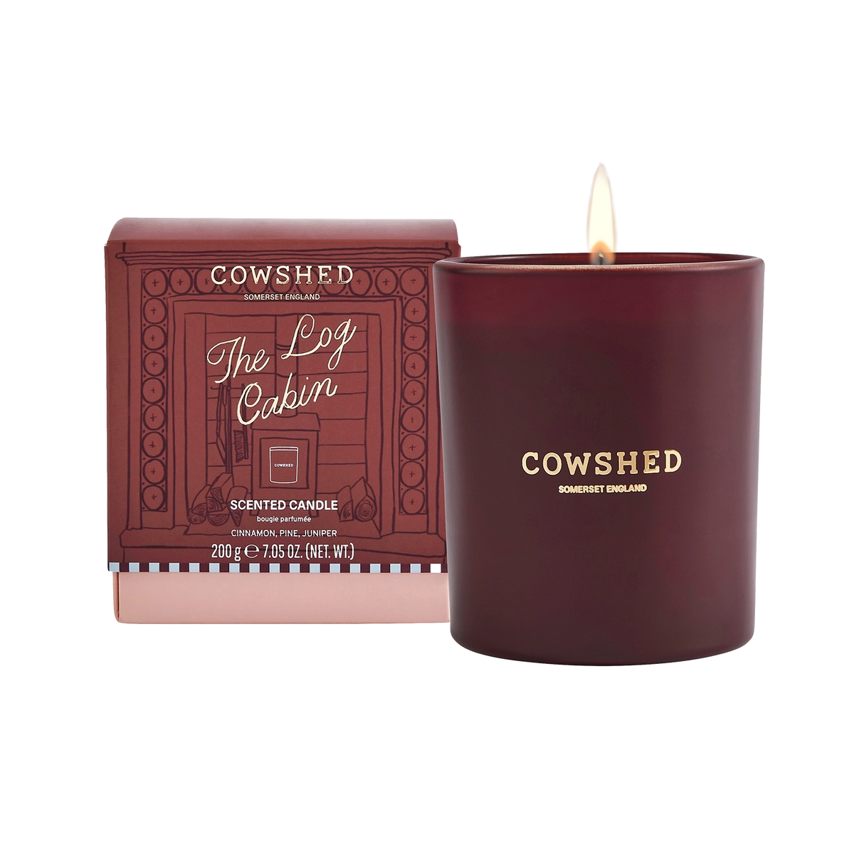 The Log Cabin Winter Candle - Cinnamon, Pine, Juniper