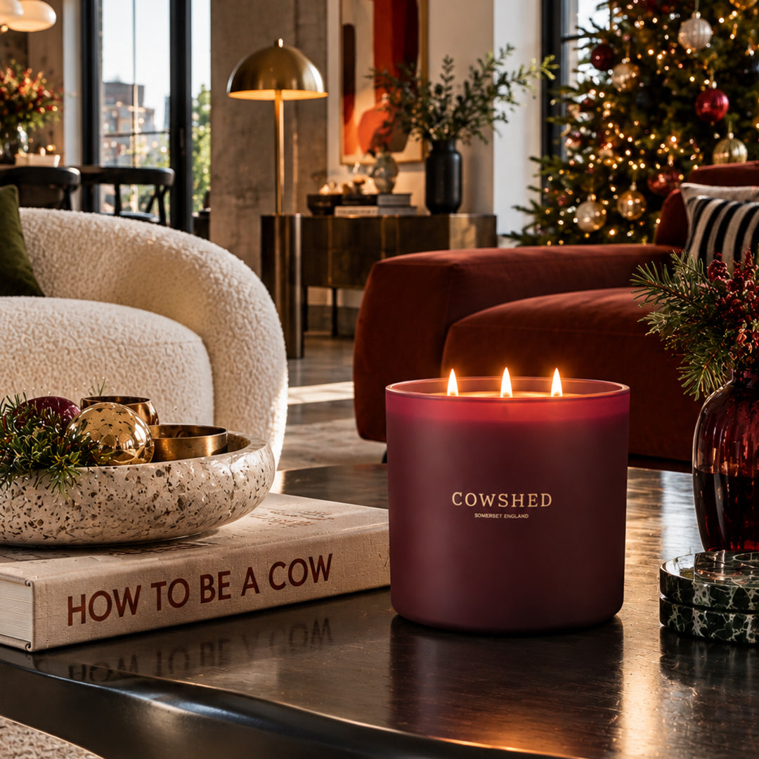 The Log Cabin Winter Large Candle - Cinnamon, Pine, Juniper