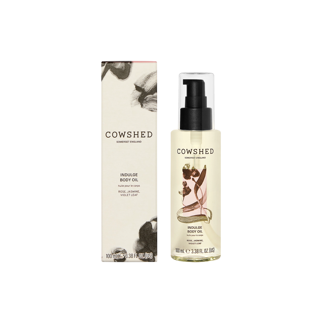 Cowshed Indulge Body oil bottle and package