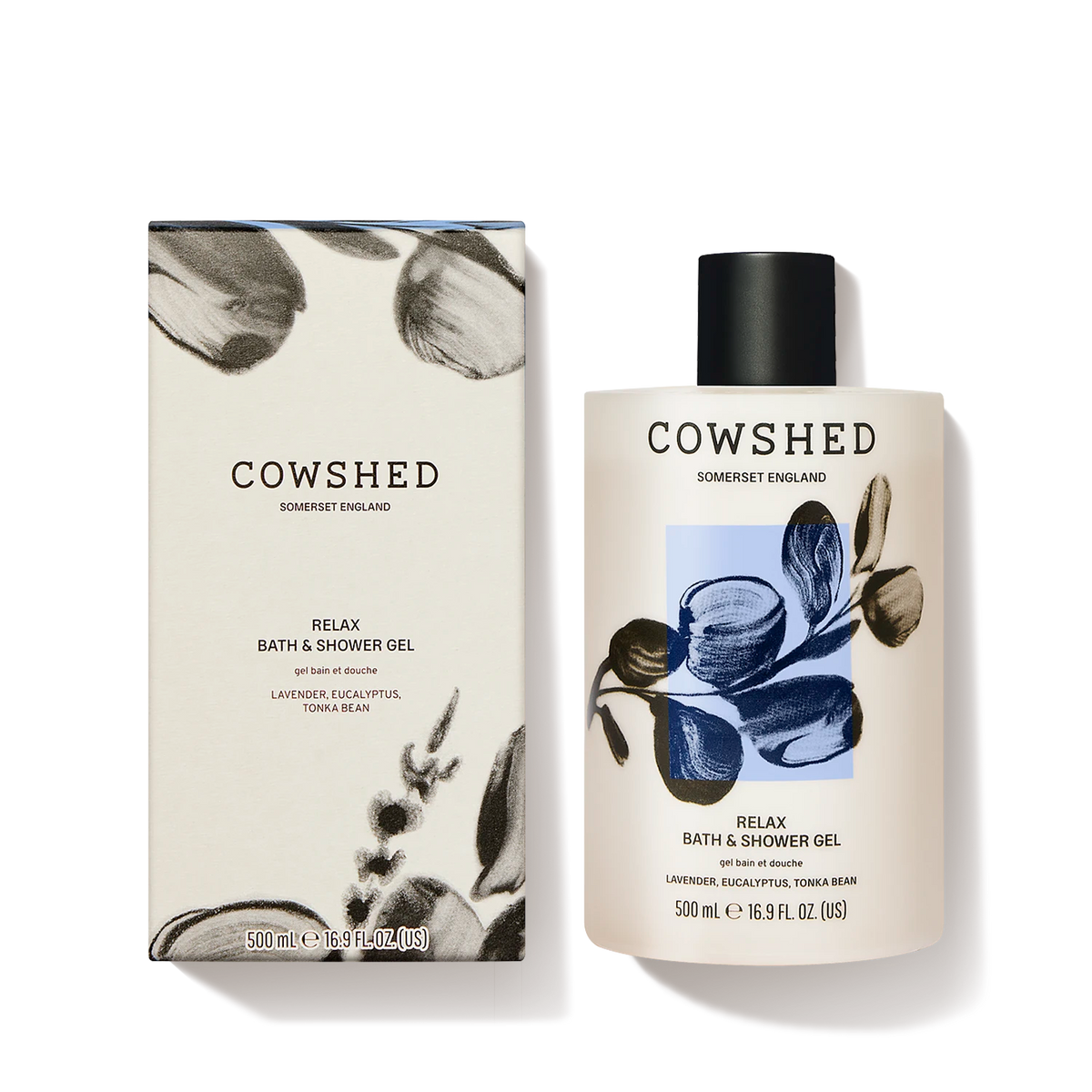 Relax Bath & Shower Gel - Lavender, Eucalyptus, Tonka Bean