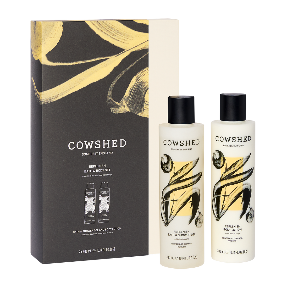 Replenish Bath & Body Gift Set Grapefruit Orange Vetiver
