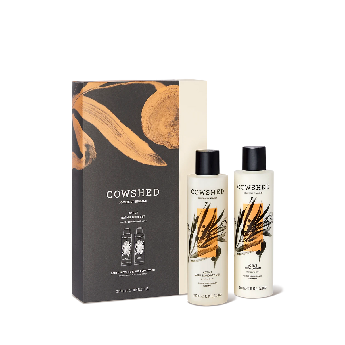 Active Bath & Body Gift Set - Lemongrass, Ginger, Rosemary