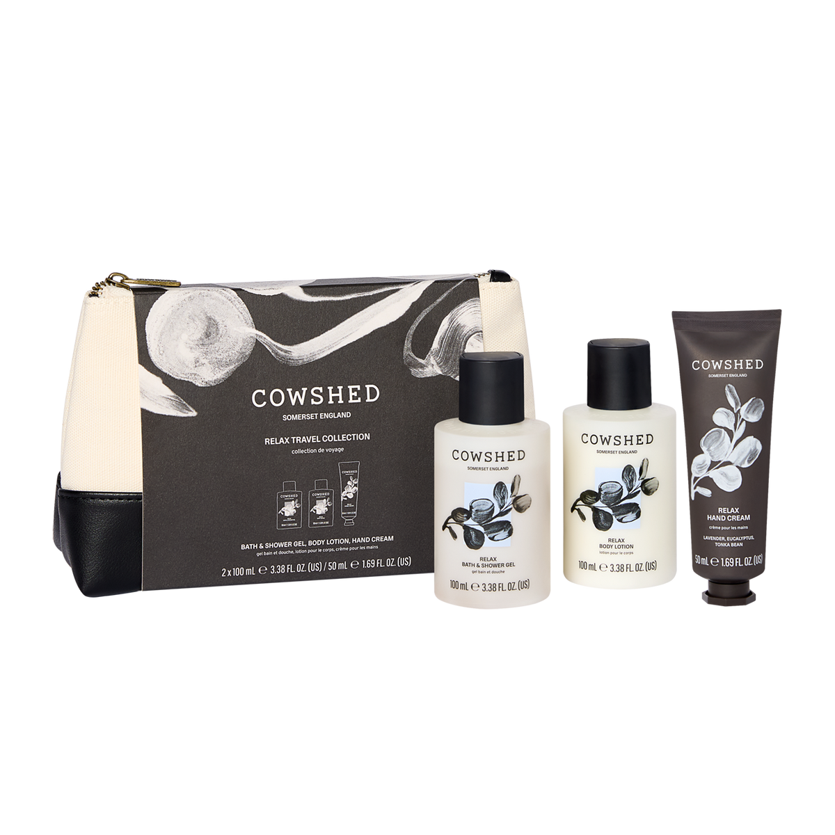 Relax Travel Set Lavender Eucalyptus Tonka Bean