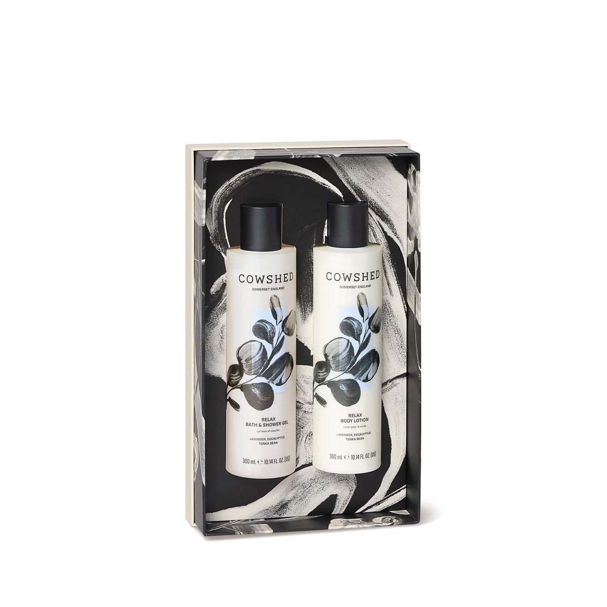 Relax Bath & Body Gift Set - Lavender, Eucalyptus, Tonka Bean
