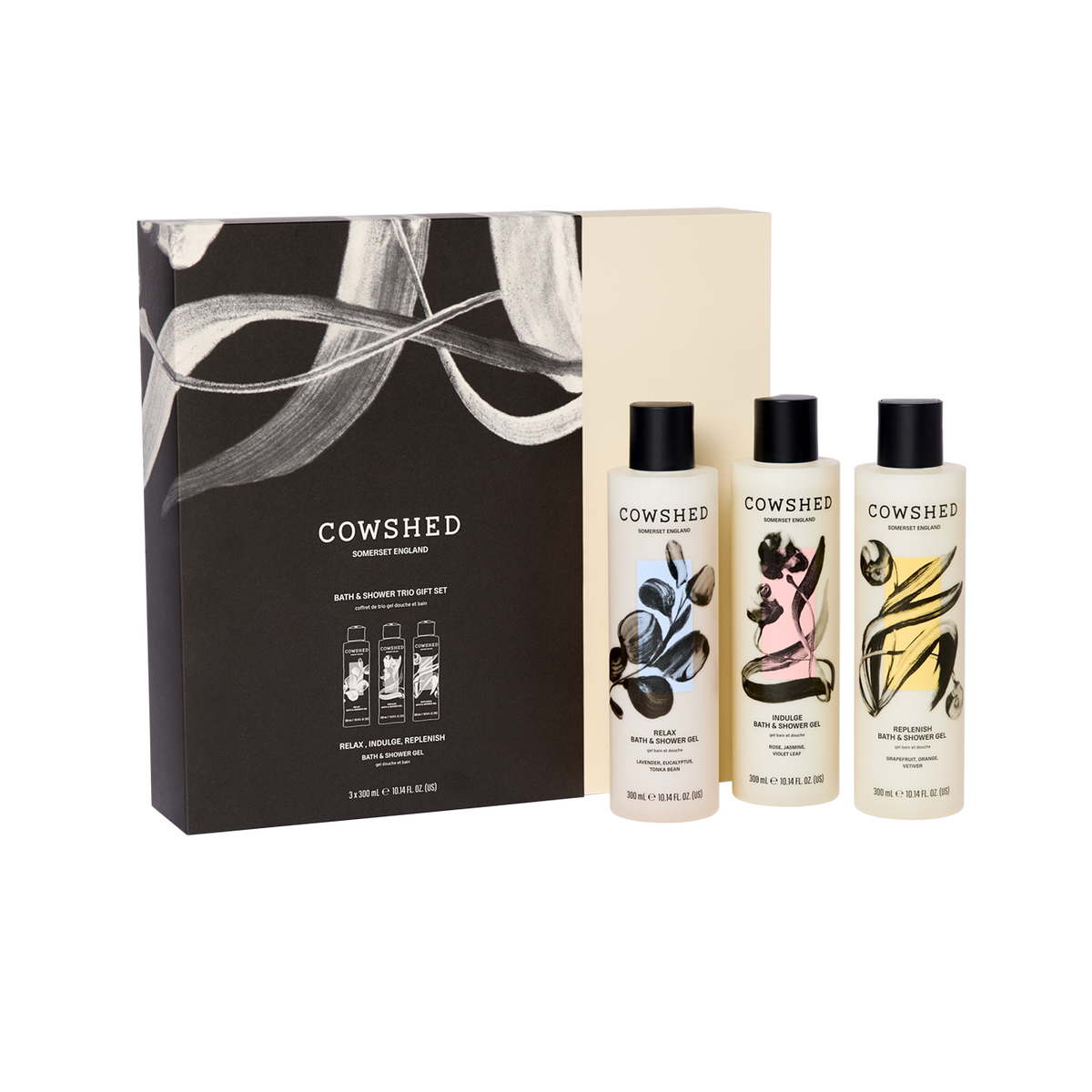 Shower Gel Trio Gift Set Lavender Rose Grapefruit