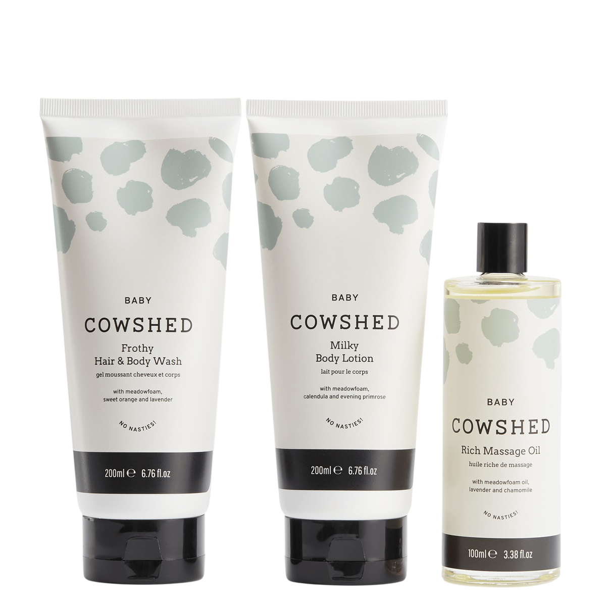 Baby Set - Baby Massage Oil, Cleanser & Moisturiser