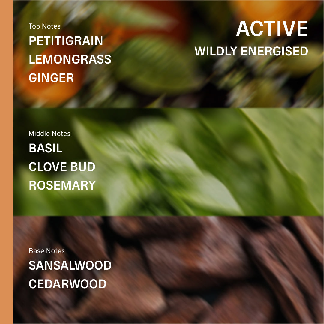 Active Bath & Shower Gel - Lemongrass, Ginger, Rosemary