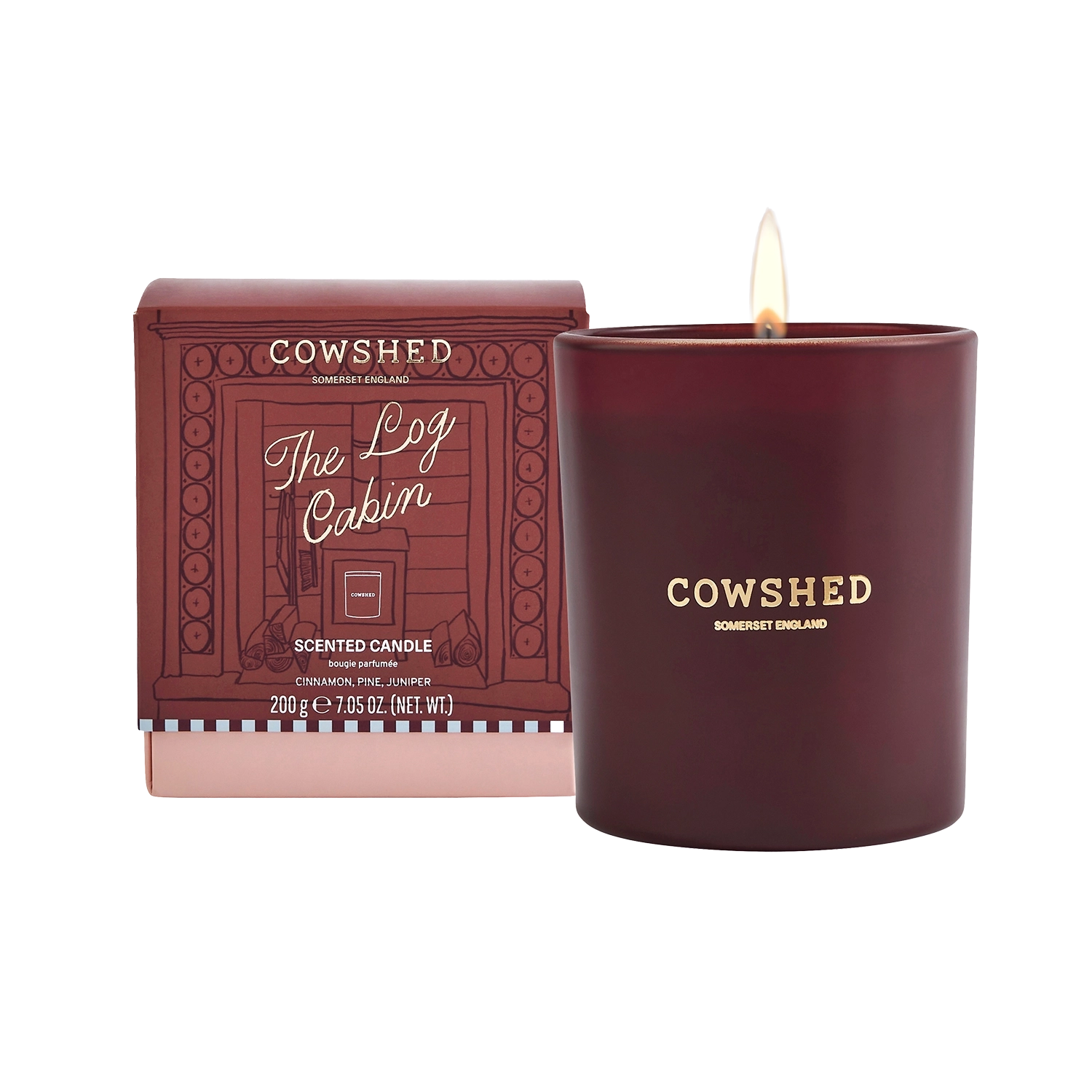 The Log Cabin Winter Candle - Cinnamon, Pine, Juniper