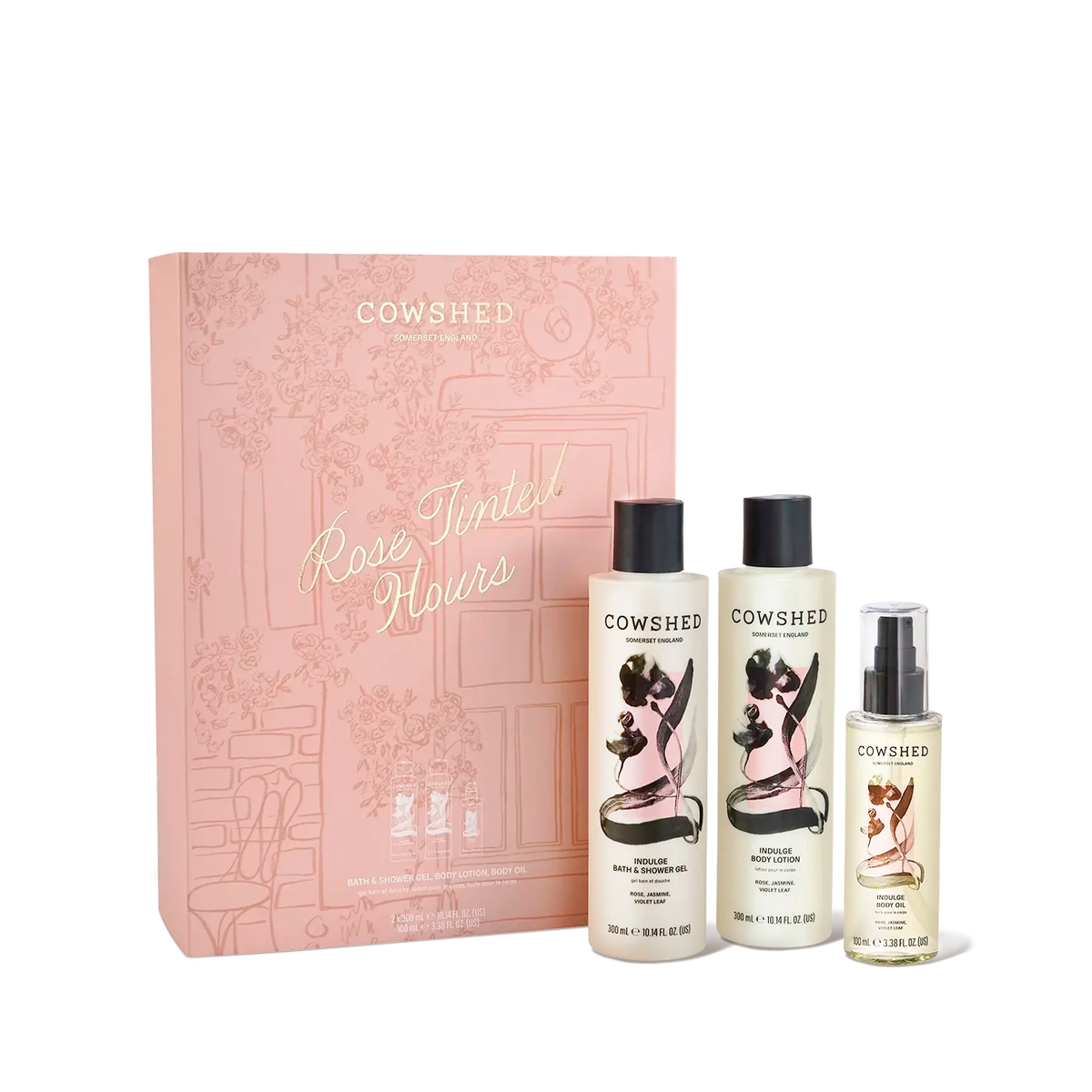 Rose Tinted Hours Gift Set - Rose, Jasmine, Violet Leaf