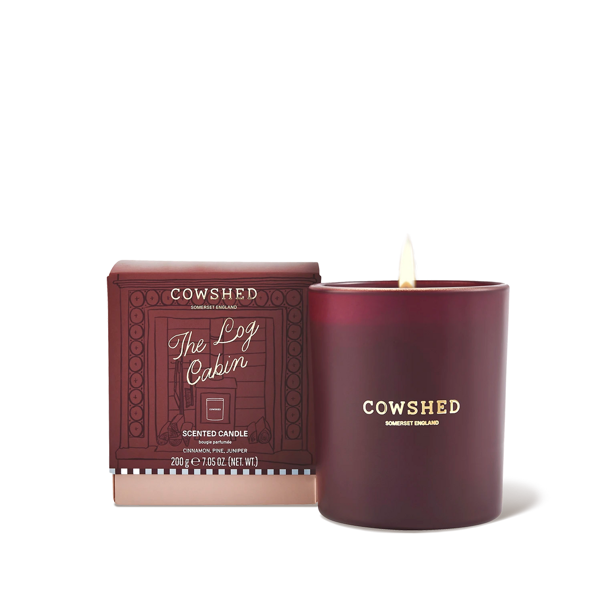 The Log Cabin Winter Candle - Cinnamon, Pine, Juniper