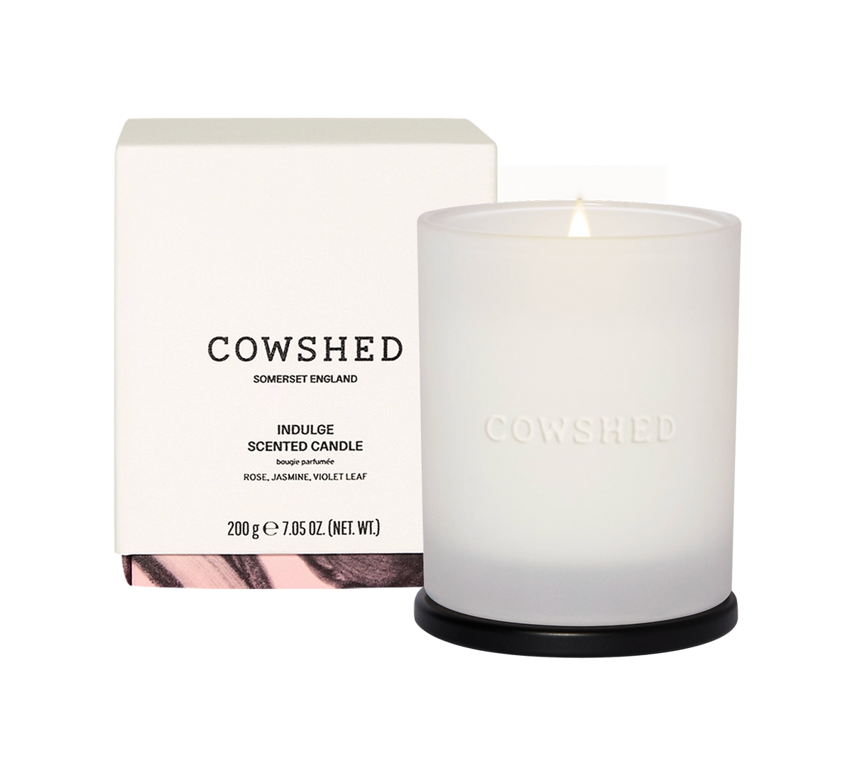 Indulge Candle Rose Jasmine Violet Leaf